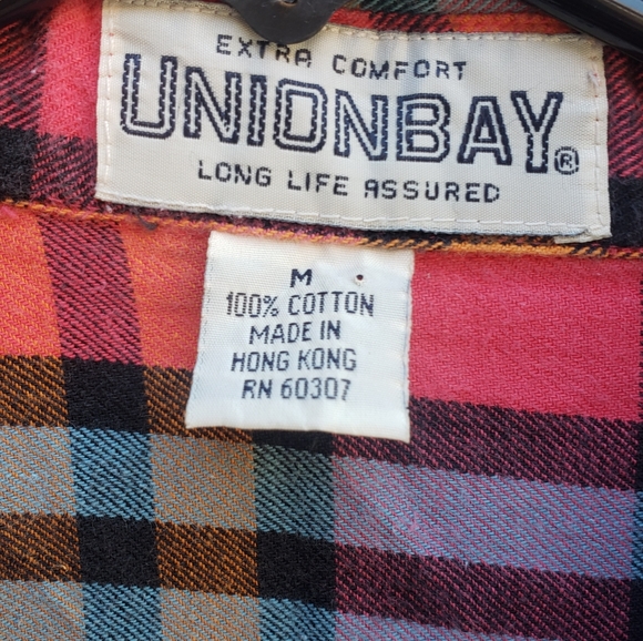 Retro Unionbay Sleeveless Flannel Top - Picture 4 of 5